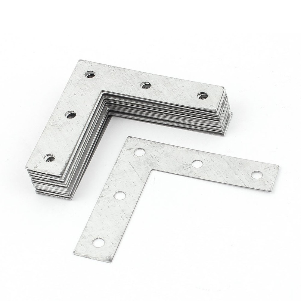 , metal type L flat corner brackets, 20 pieces