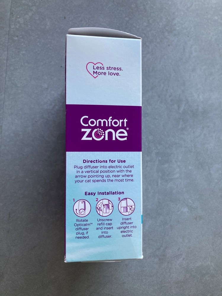 NEW Comfort Zone Multi Cat Pheromone Calming Kit 2 Diffusers 2 Refills OPEN BOX