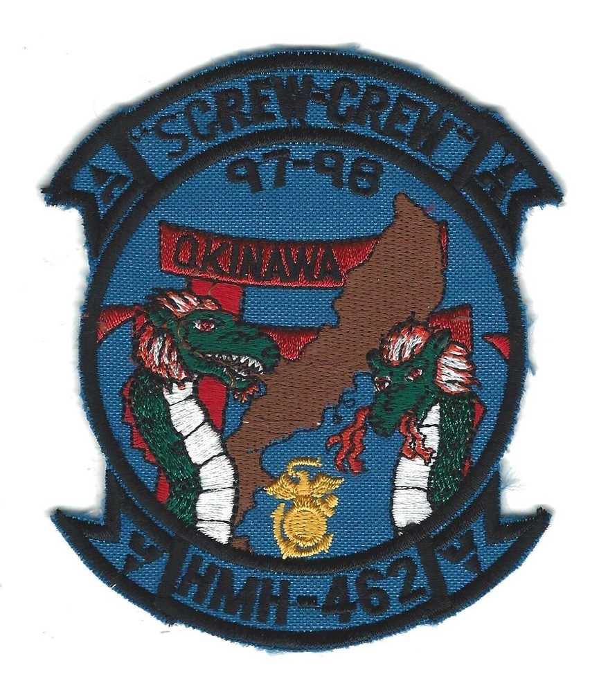HMH-462 "SCREW-CREW" OKINAWA 97-98(THEATER MADE)   patch