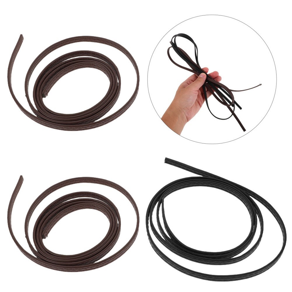 8 Pcs Handmade Rope Pu Decorations Knitting Bangle Braided Craft Making