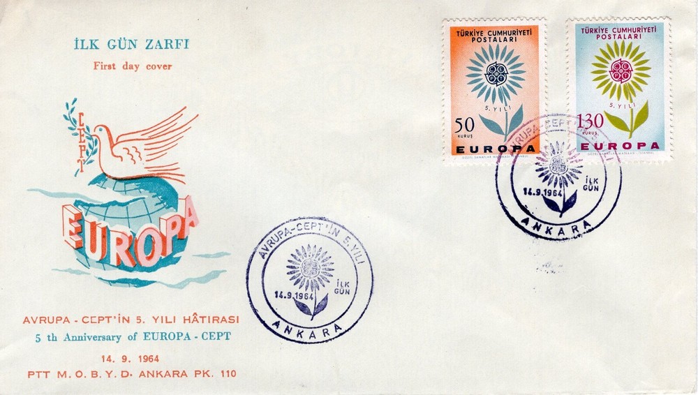TURKEY  1964 EUROPA  FDC4680