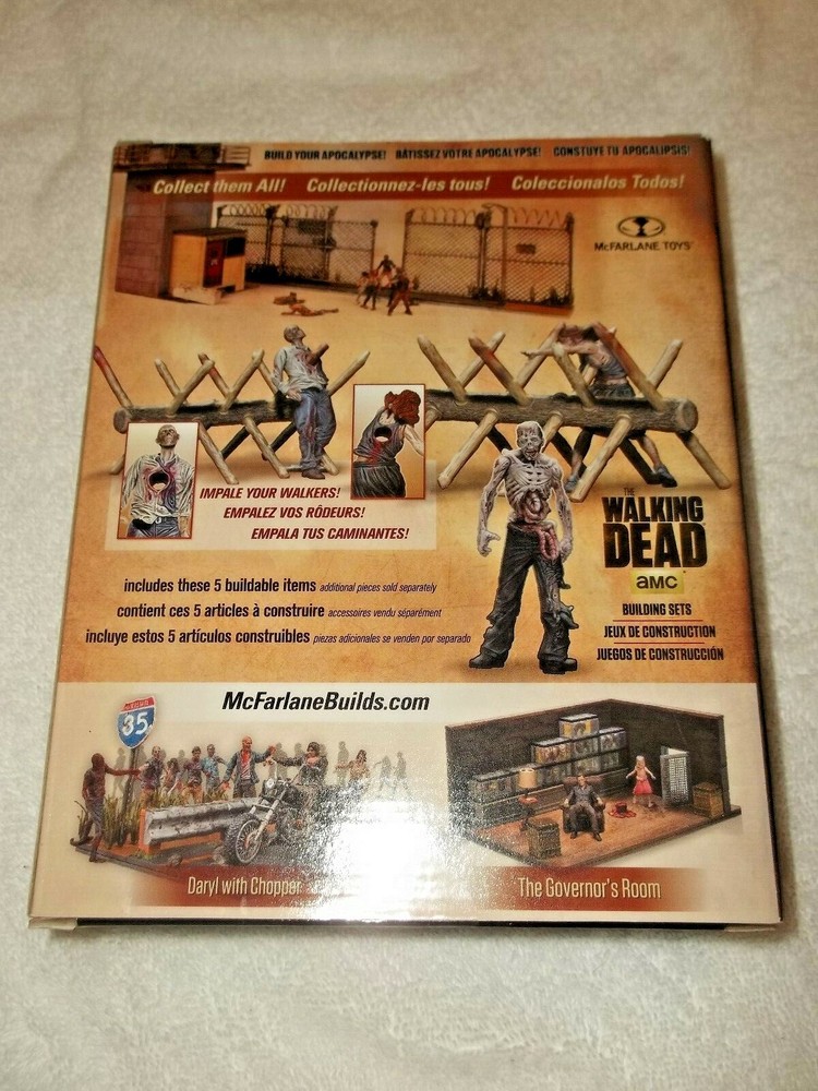 Walking Dead McFarlane Building Construction Set Walker Barrier