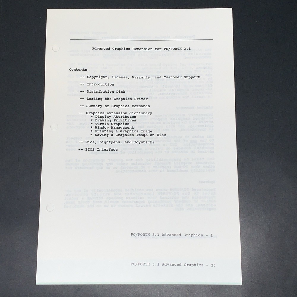 Vtg 1984 LMI IBM PC/Forth v3.1 OS Forth Dimensions Magazines, Diskettes & Manual
