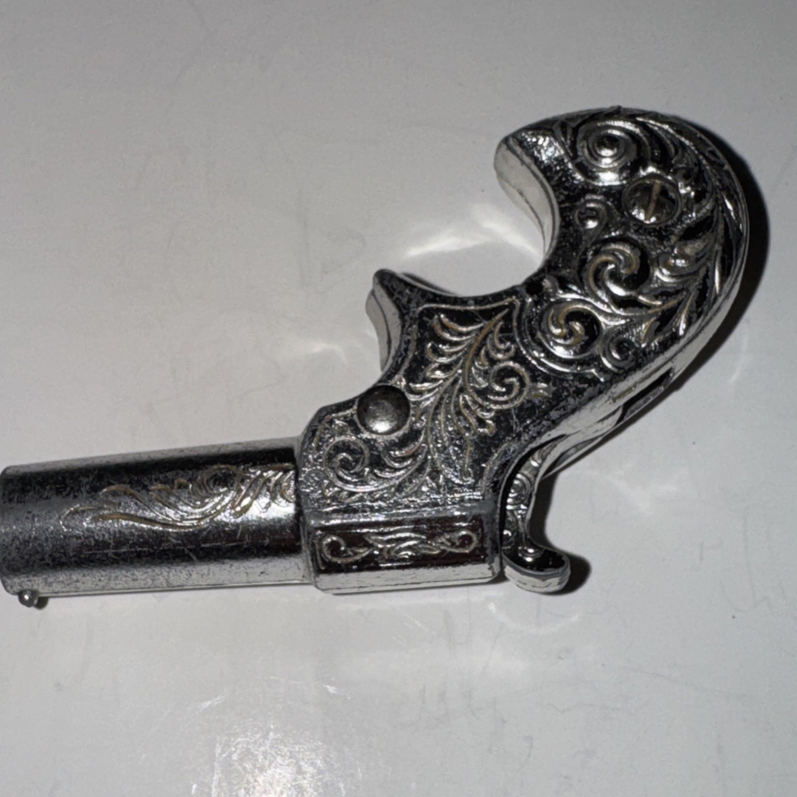 Vtg 1959 Mattel Toy Remington 1867 Derringer Pistol Cap Gun Cowboy Belt Buckle