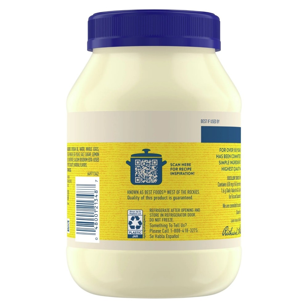 Hellmann's Mayonnaise 30oz for Condiments