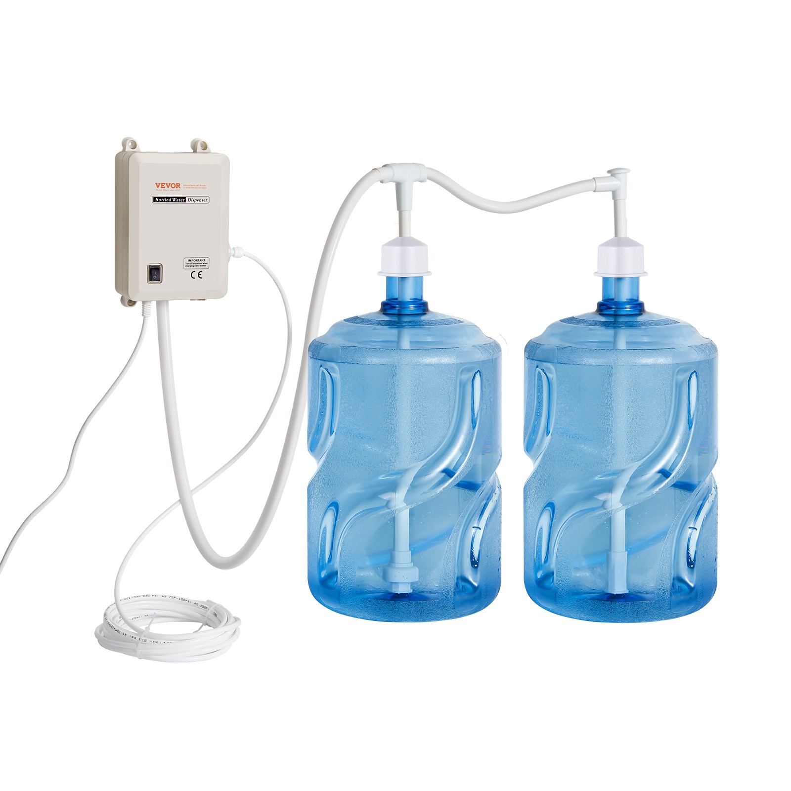 VEVOR 2x5 Gallon Bottled Water Dispenser Pump System Water Dispensing Jug Pump