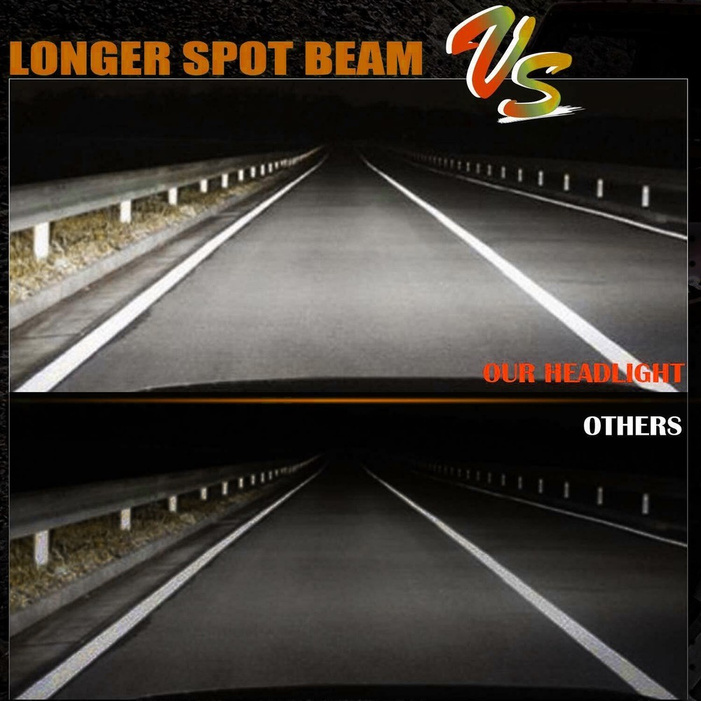 4x 5" Flush Mount LED Work Lights Cube Pods Offroad Driving Backup Reverse+ Wire