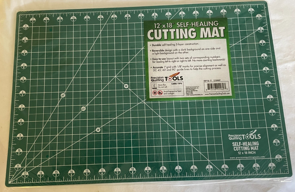 12" x 18" Self-Healing Cutting Mat – Precision Tools – Double-Sided Grid Sewing