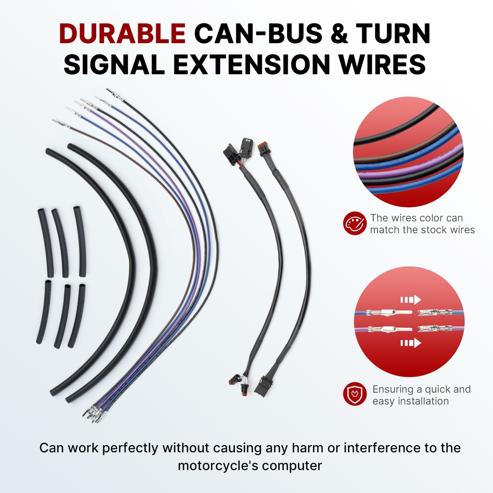 2014-2024 Sportster ABS Brake Line Clutch Cable for Harley XL 883 1200 12 in Bar