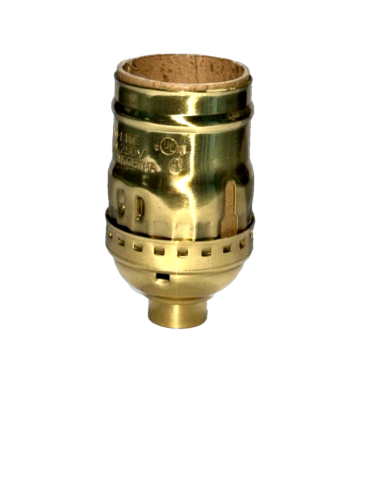 New Solid Brass Short Keyless Early Electric Industrial Style Lamp Socket