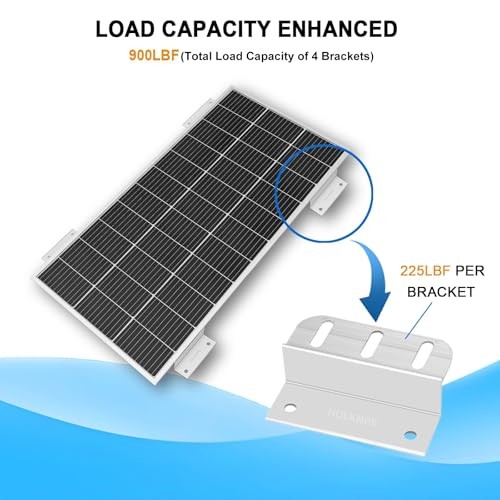 16 Units Solar Panel Mounting Brackets, Z Brackets Mounting Kit, Lightweight