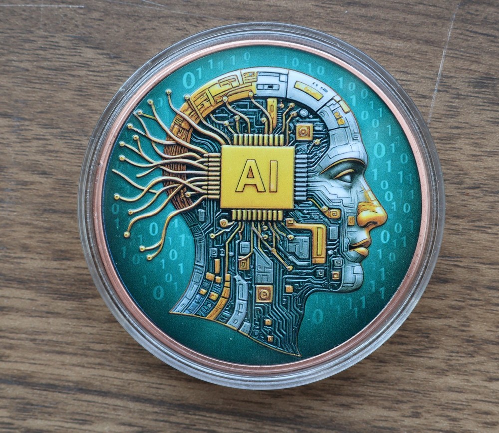 5 Oz Colorized AI Copper Round