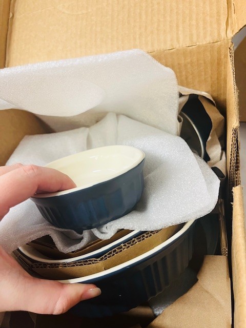 CorningWare French Navy 10pc Oval Bakeware Set- NEW IN BOX