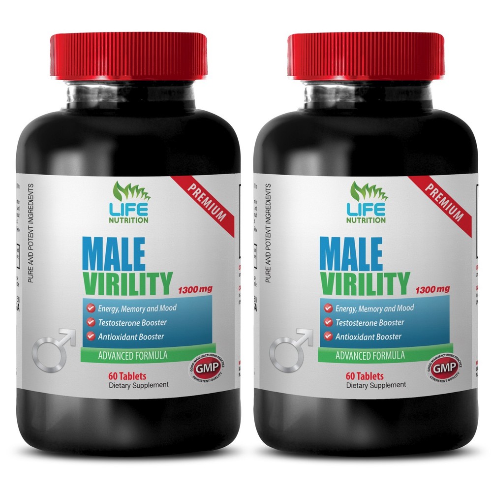 Improves Bladder Function Tablets - Male Virility 1300mg - Zinc 2B