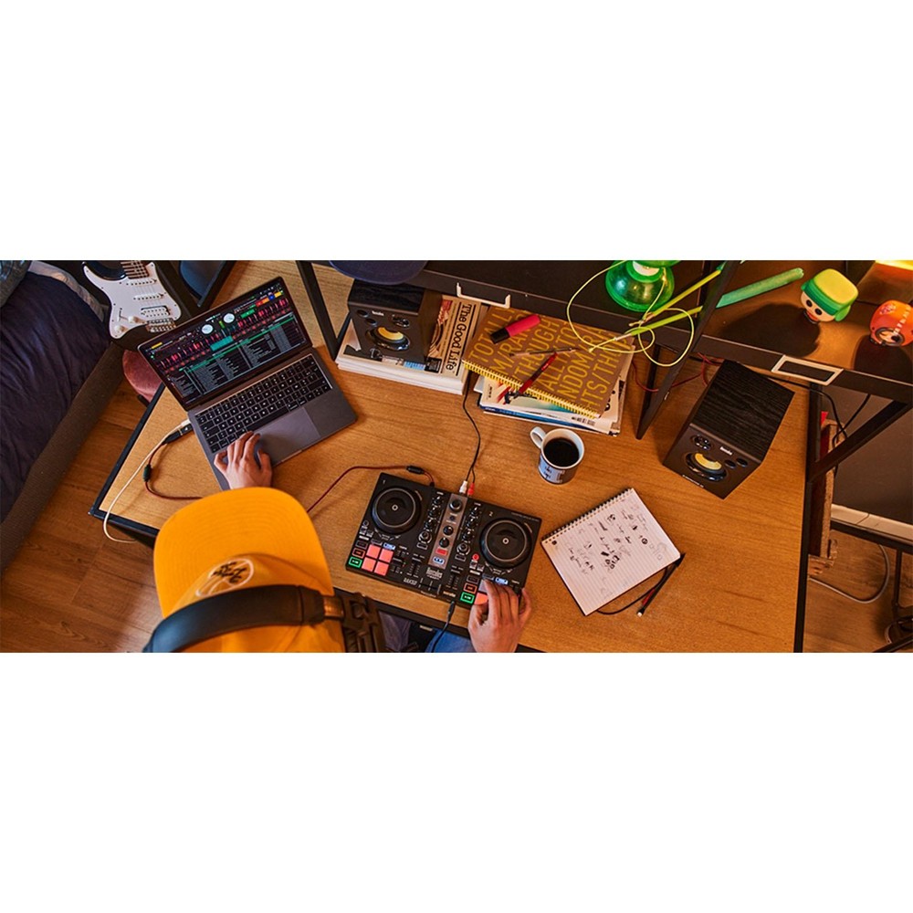 Hercules DJLearning Kit MK2 with DJ Controller, Monitors & Stands