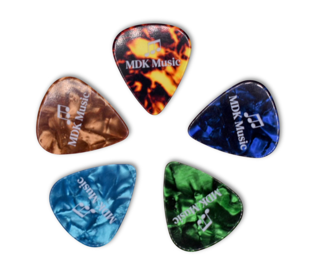 Guitar Picks - 30 Pack - 0.71mm (Medium) - Celluloid -  Bulk Discounts
