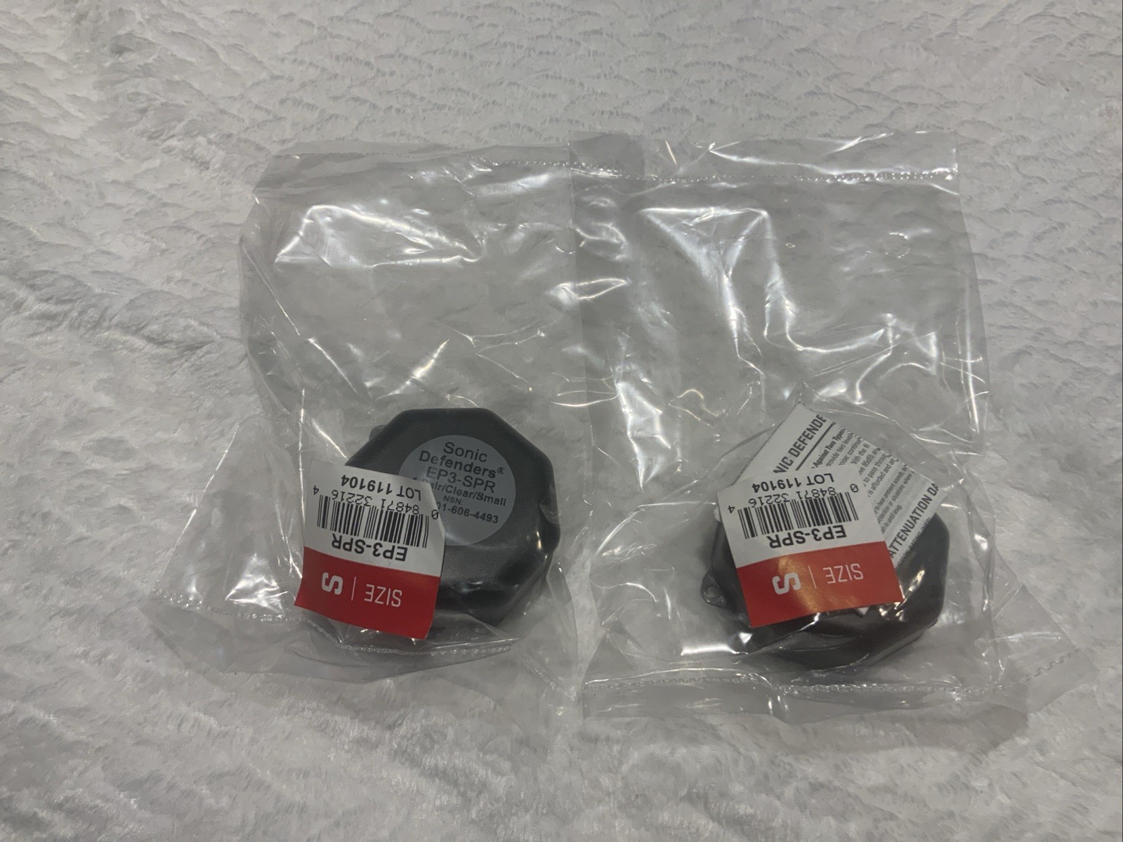 SureFire EP3 Sonic Defender Hearing Protection Small Clear Qty 2