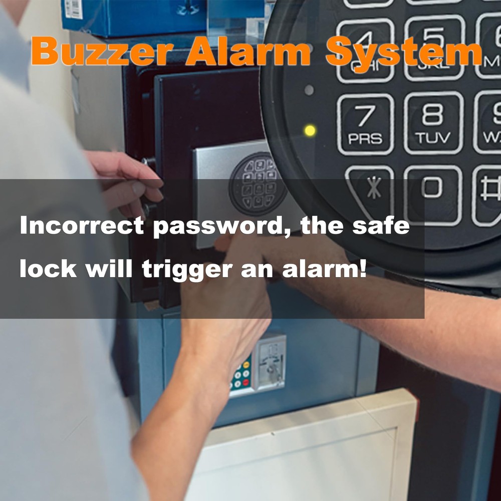 Electronic Safe Lock Keypad with Solenoid Lock, Gun Safe Lock with Programmab...