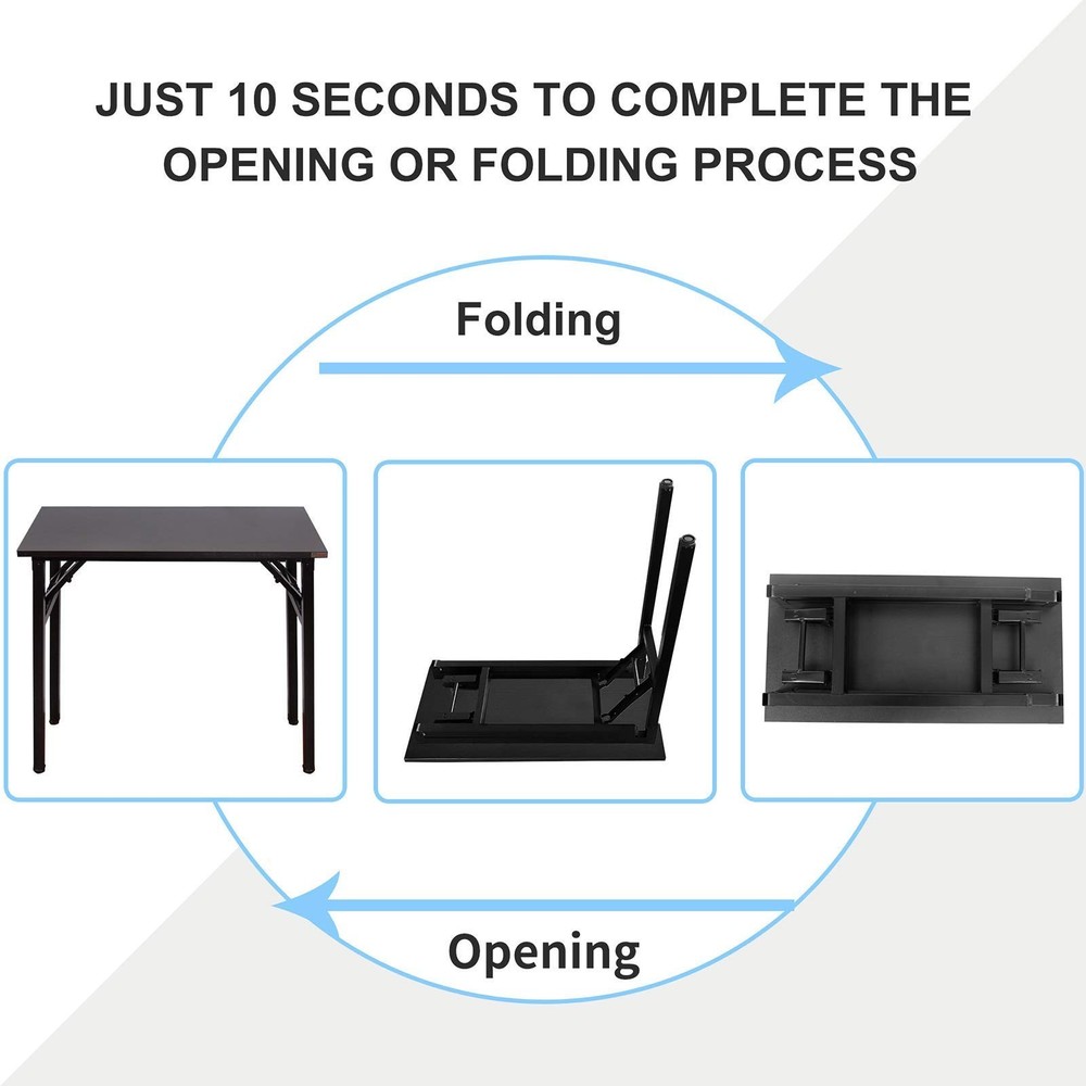 Need Folding Desk - 31 1/2" No Assembly Foldable Small Computer Table,Sturdy ...