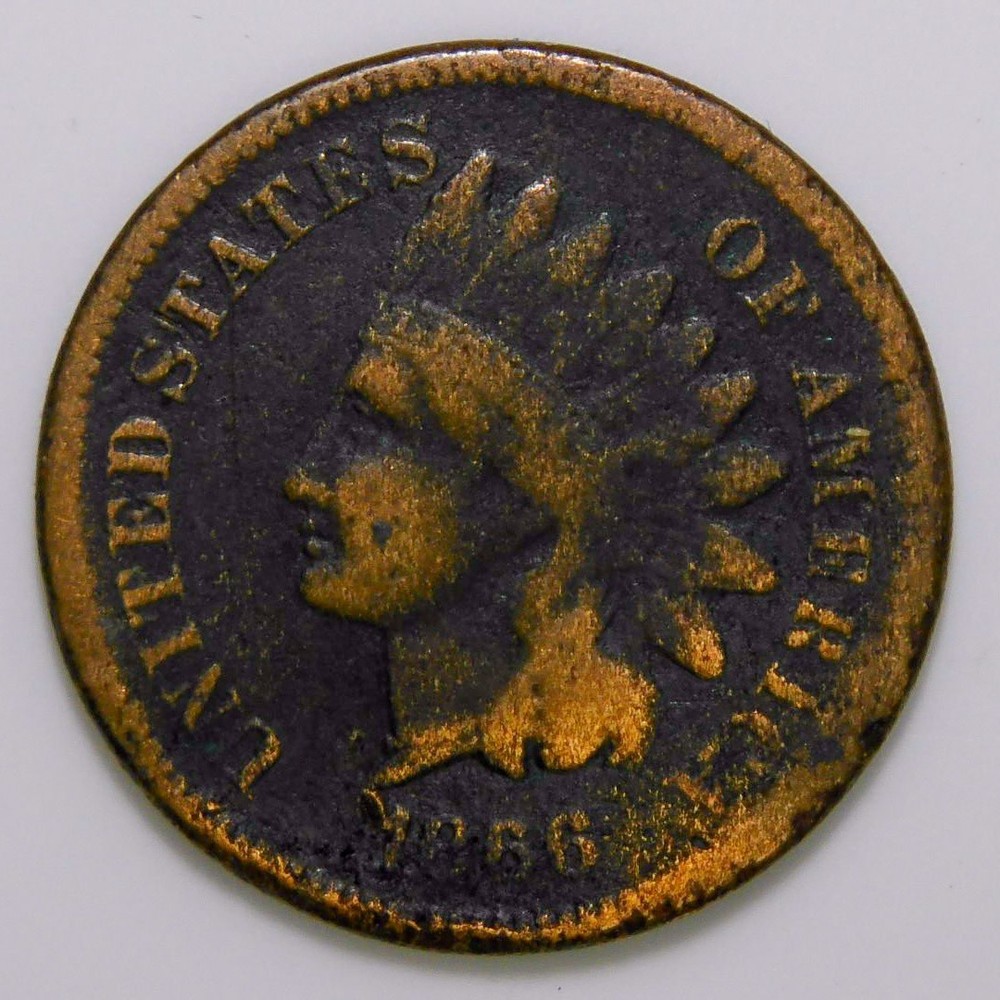 1866 Indian Head Cent VG details k512