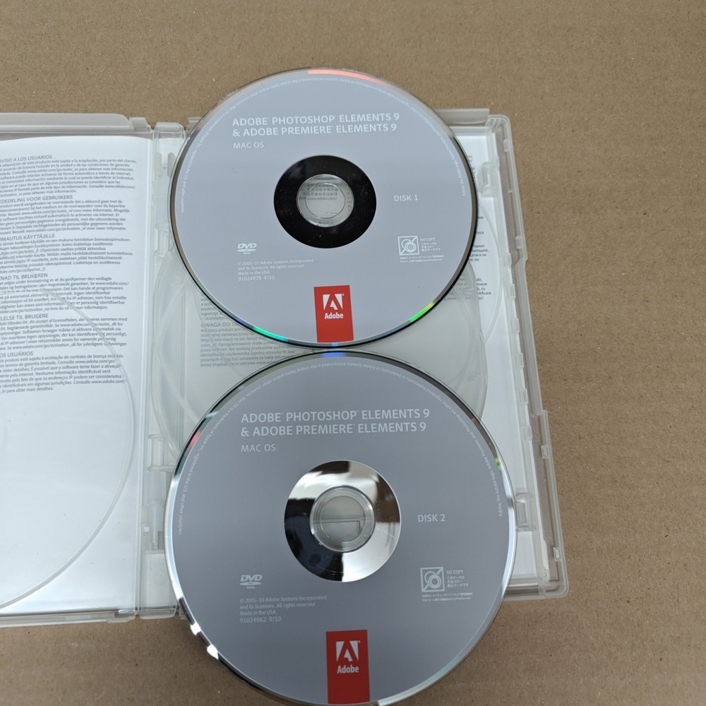 Adobe Photoshop Elements 9 & Adobe Premiere Elements 9 With Serial Mac Only