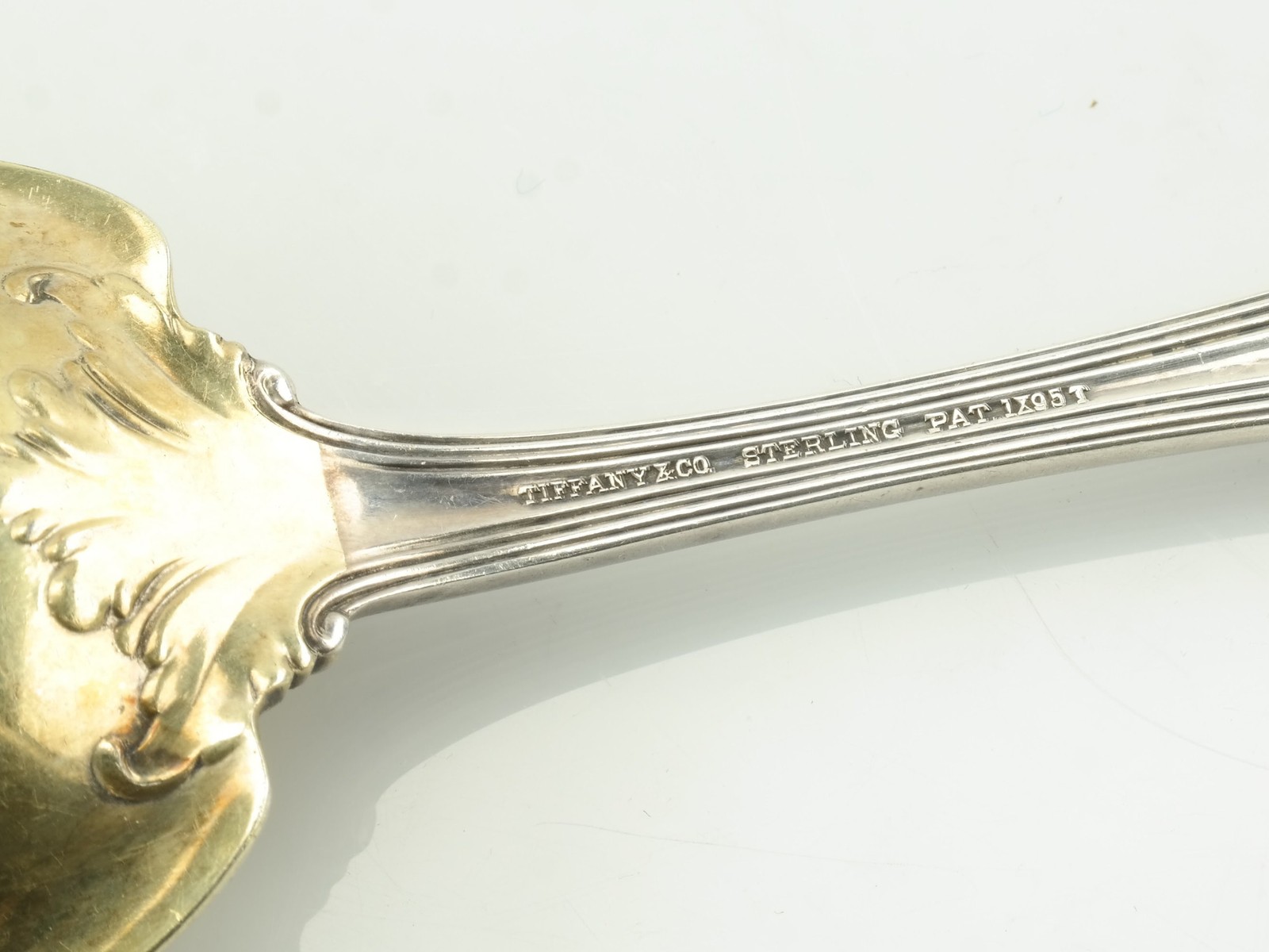 Tiffany & Co Sterling Silver Monogrammed Serving Spoon Colonial 73.1gm