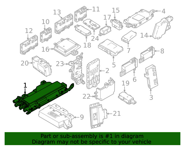 Genuine BMW Control Module 61-44-5-A60-2F9