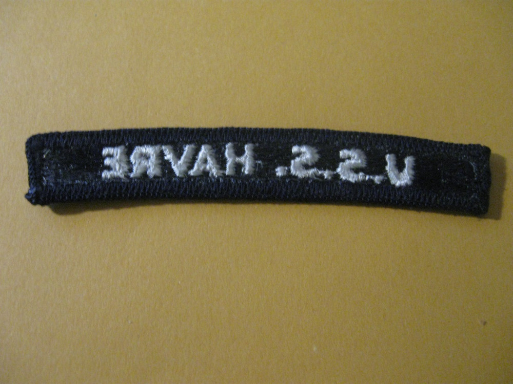 USN US NAVY USS HARVE PCE 877 ARC ROCKER TAB Patch