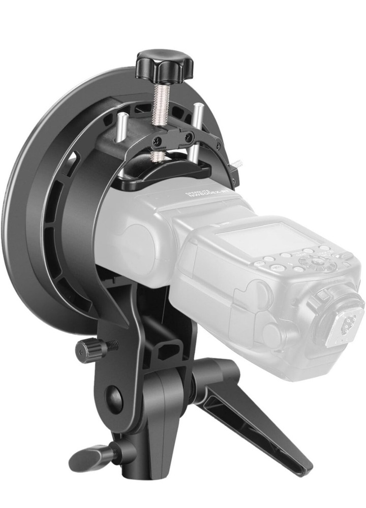 NEEWER S Type Bracket Holder with Bowens Mount for Square Head Flash Speedlite