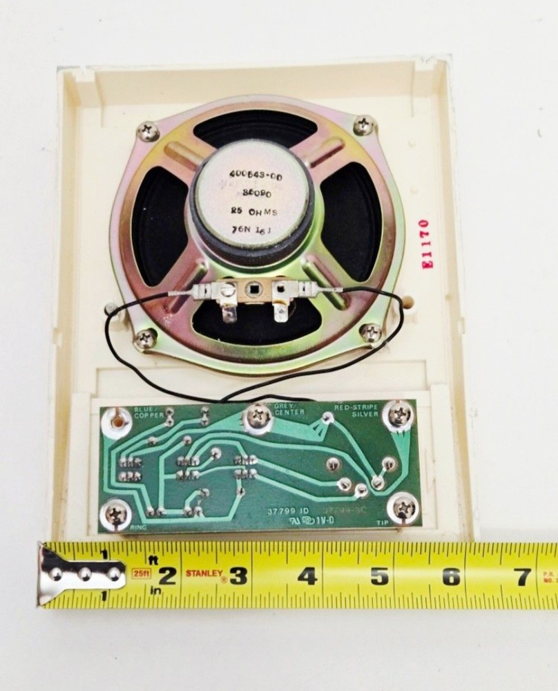 VTG Nutone Scovill Intercom Speaker & Metal Wall Insert E1170 * Read