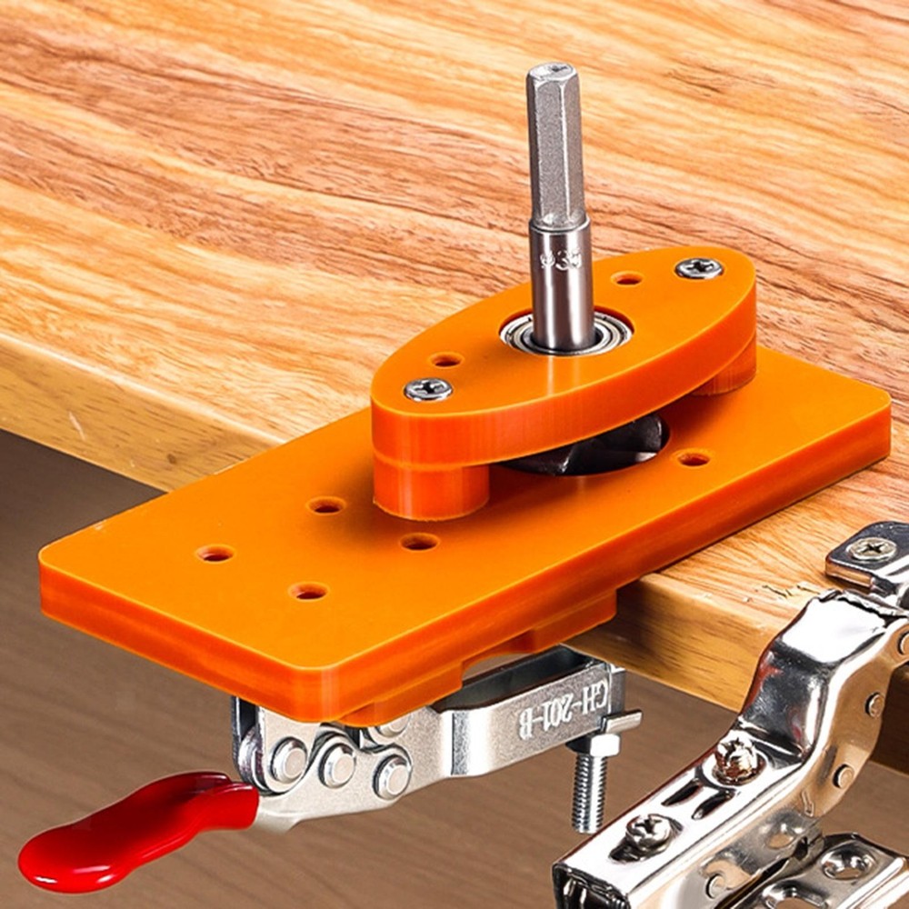 Precision Cabinet Hinge Drilling Tool Set with Secure Fixture