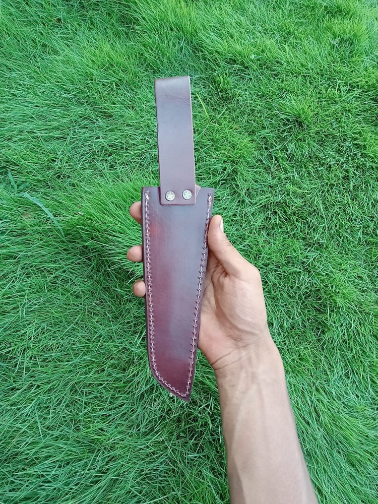 Custom Handmade 8”Fixed blade Leather Sheath / Holster / Case / vertical Knife