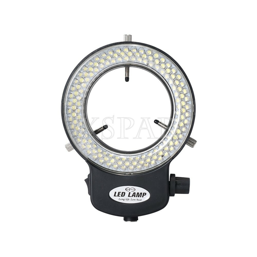 144-LED Microscope Ring Light Illuminator Microscope LED Light 6500K w/ Adapter