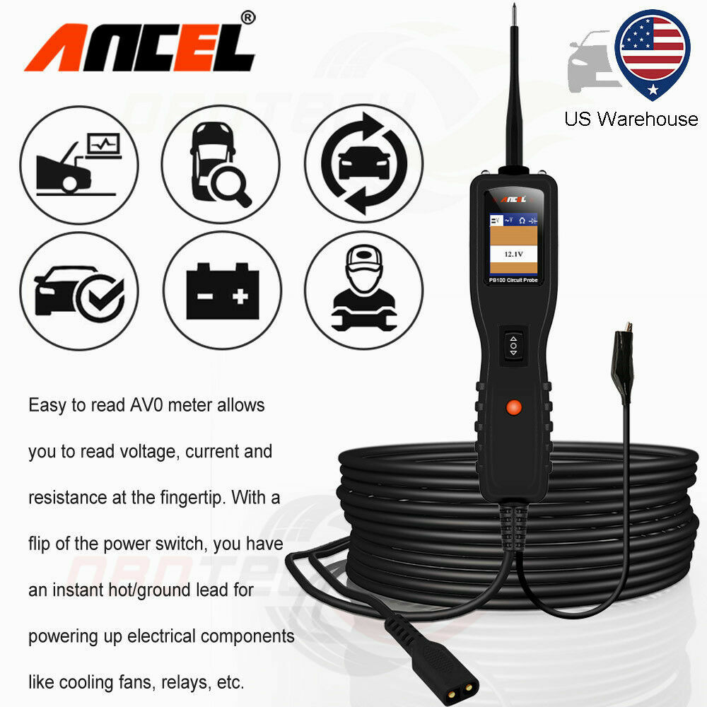 Ancel PB100 Circuit Tester Power Probe Auto Powerscan Tester AVOmeter US