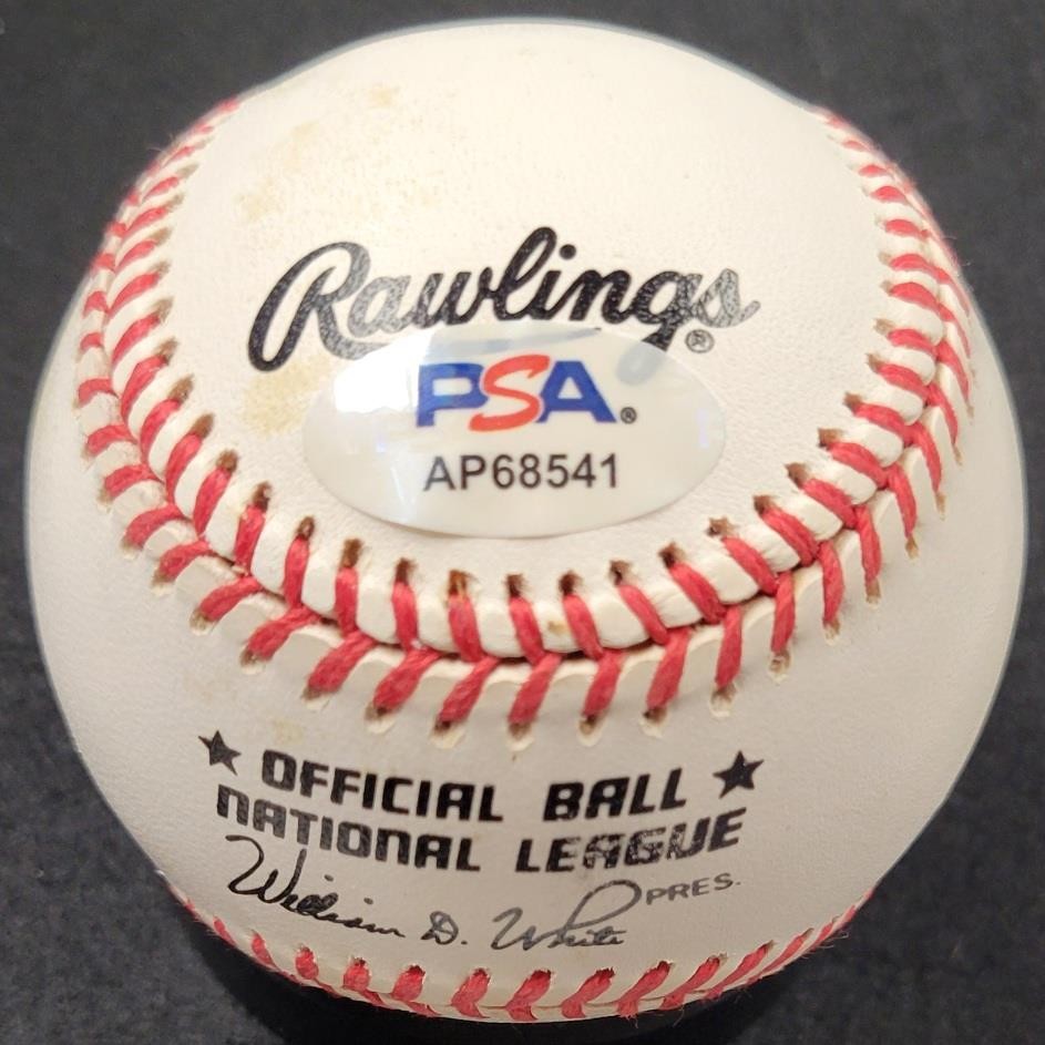 Willie McCovey signed NL National League Baseball autograph ~ PSA Sticker