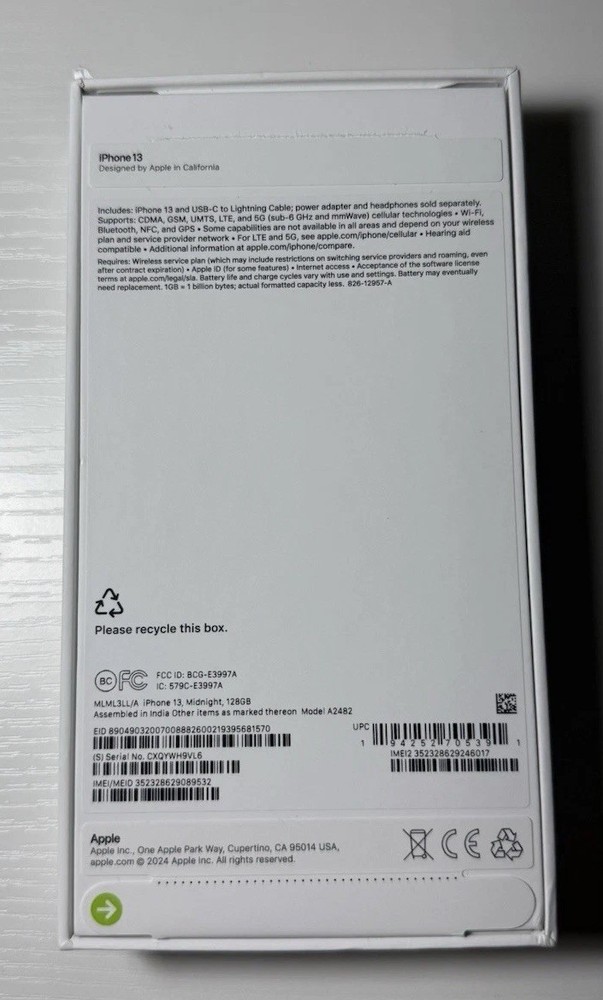 iphone 13 EMPTY BOX ONLY