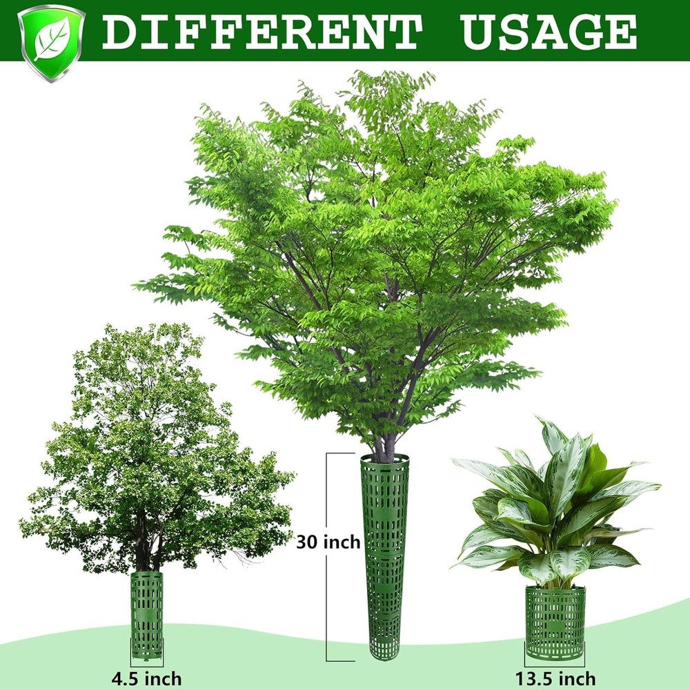 3 Pack Tree Trunk Protector Wrap Mesh Plant Covers Tree Tubes for Seedlings