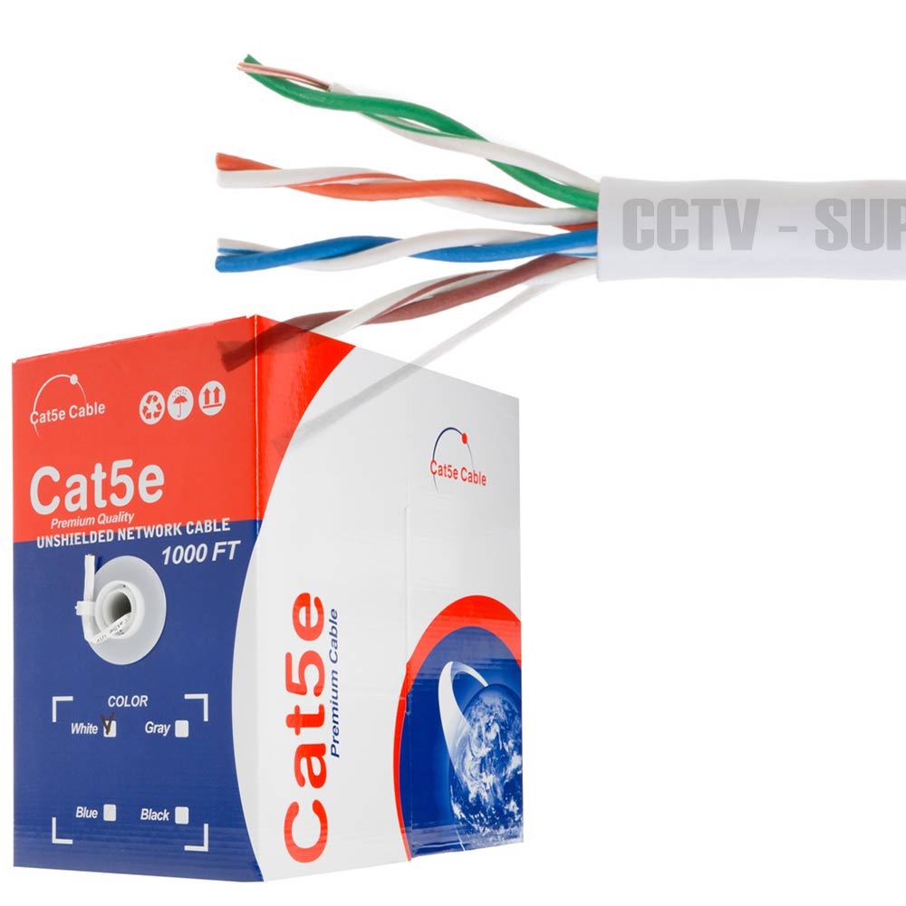 CAT5E CAT6 Cable 500FT 1000FT UTP Solid Network Ethernet CAT5 Bulk Wire RJ45 Lan