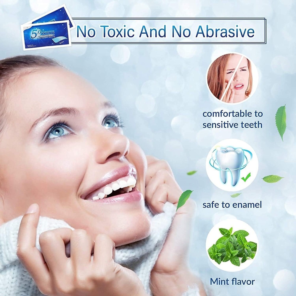 Teeth Whitening Strips 28Pcs, Sensitive Formula