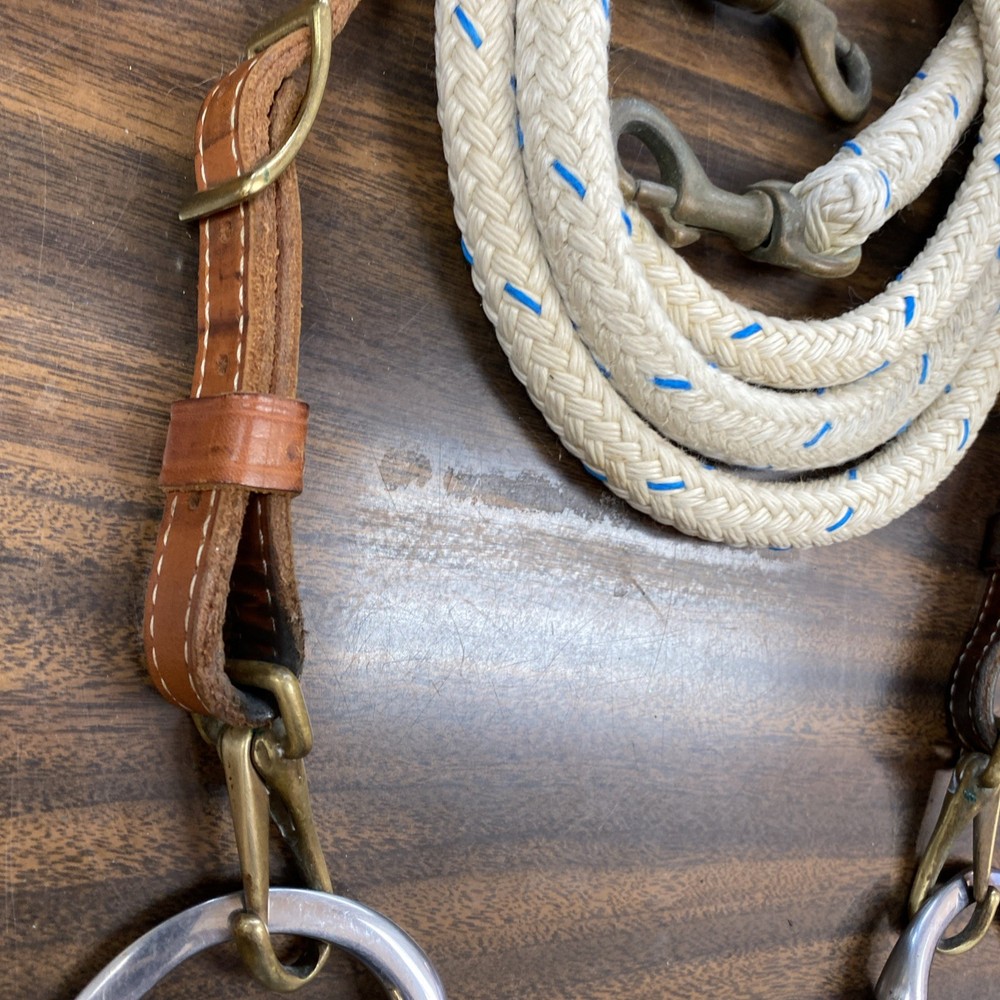 HEADSTALL, REINS, SNAFFLE, POMMEL BAG, CANTEEN