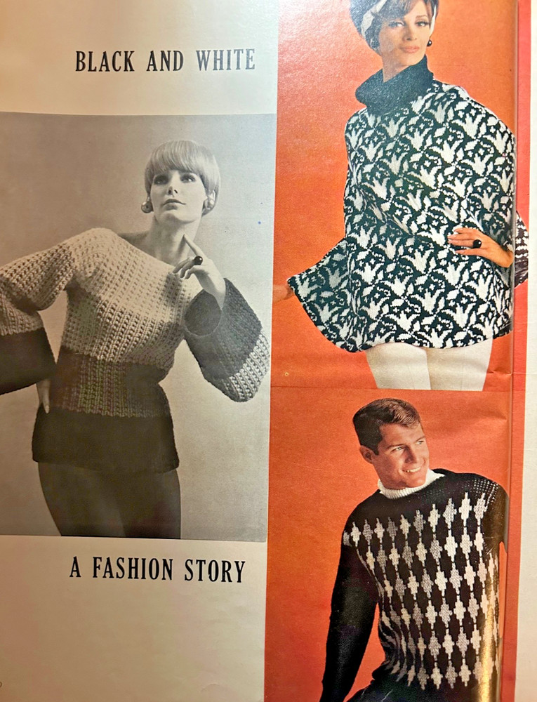1966 FALL Winter McCalls Needlework & Crafts Knitting Patterns Sweaters Coat