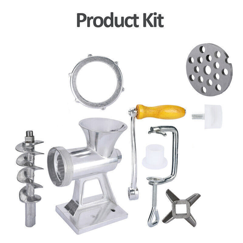 Heavy Duty Meat Grinder Mincer Stuffer Manual Sausage Filler Sauce Maker Machine