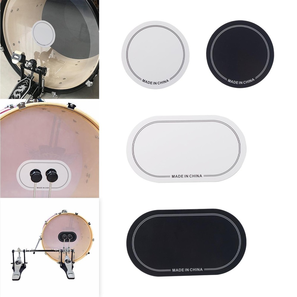 Bass Drum Accessories Portable Drum Head Pad Protective Sticker Drumhead