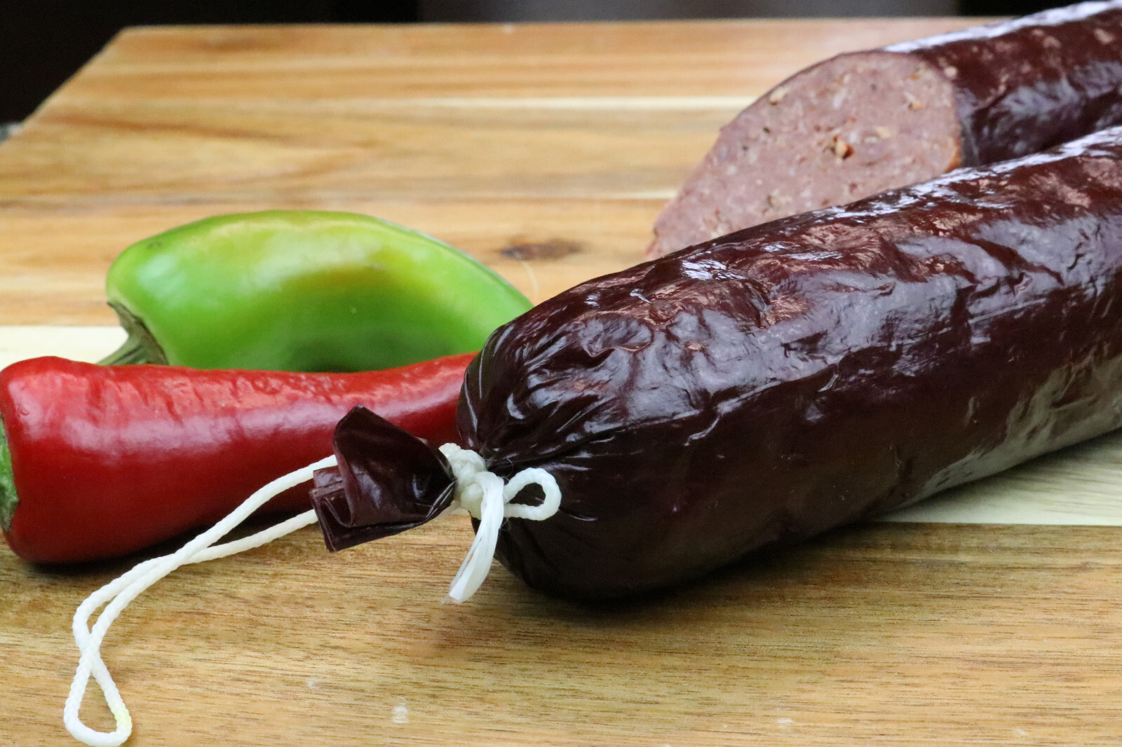 25 - 1.5 in x 20 in. Summer Sausage Mahogany Fibrous Casings Hold 2 Lb ea 50lb