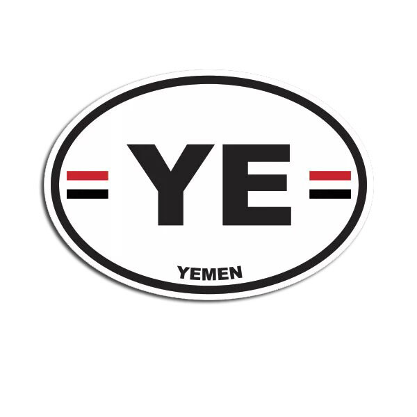 Yemen Oval Sticker Decal