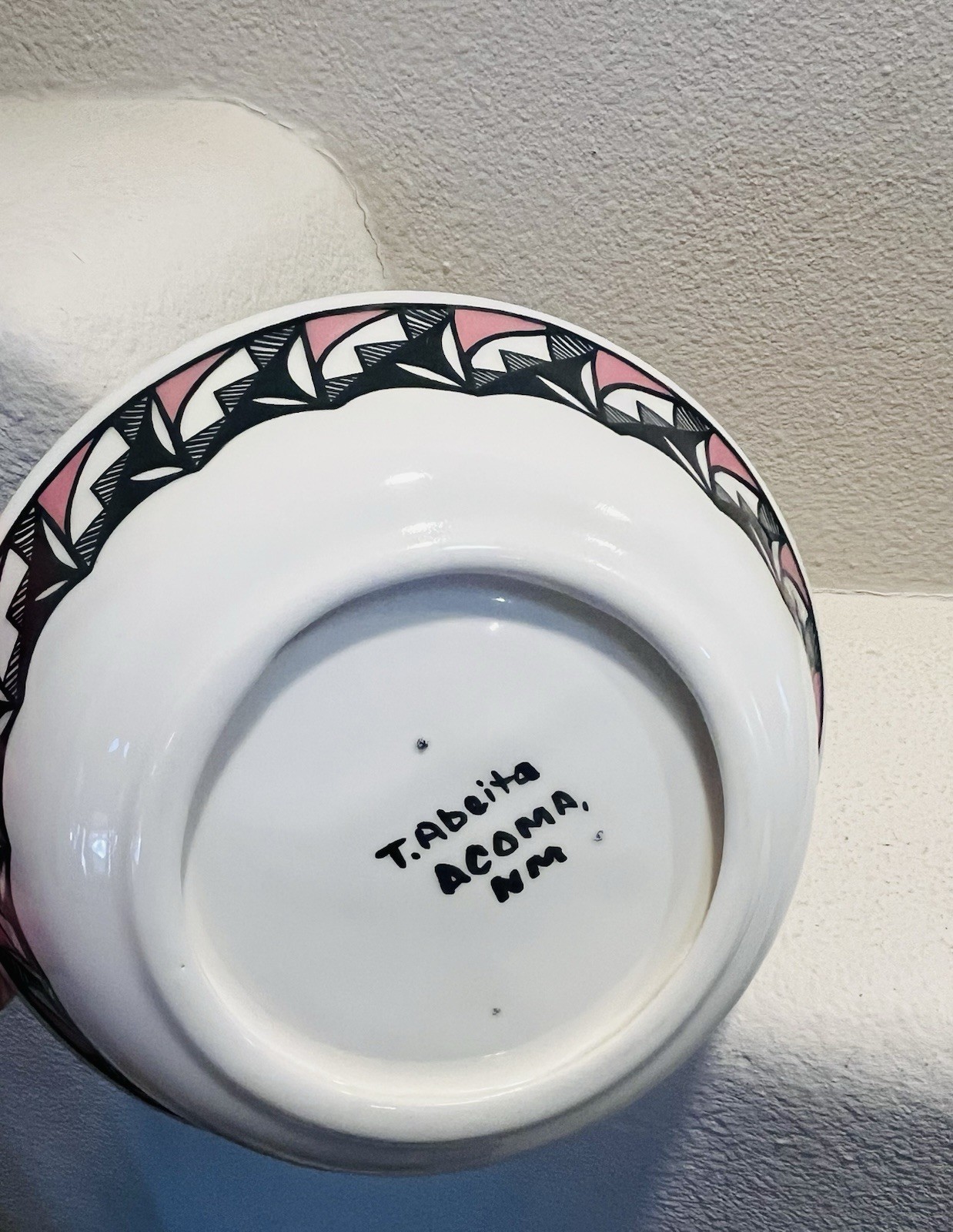 Acoma Glazed Bowl, 9”, T. Abeita