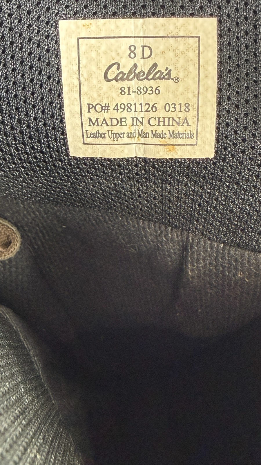 Cabela's 4Most Snake Boots Brown/Black Size 8D Vibram Soles