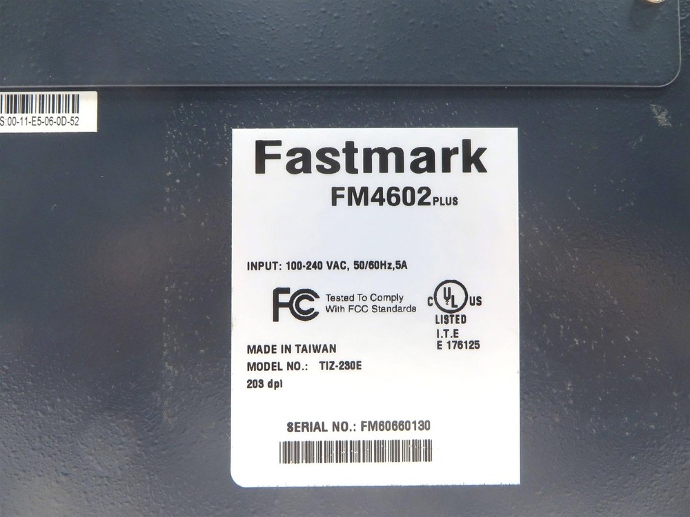 Fastmark FM4602 Plus Model TIZ-230E Thermal Label Barcode Printer