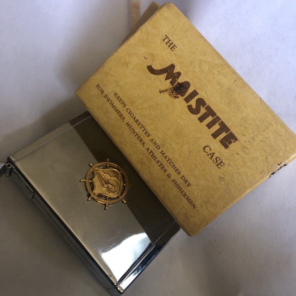 WWII USGI WW2 Transportation Corps cigarette Case Orig U.S. Army