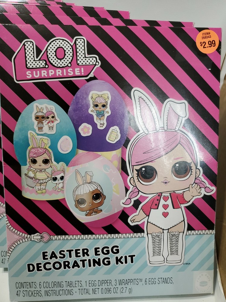 L.O.L. Surprise! Easter Egg Decorating Kit. (6 packs)
